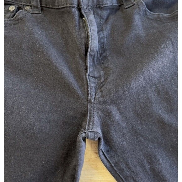 True Religion Rocco Relaxed Skinny Jeans Black Wash Flap Pockets Size 40 GUC - Picture 7 of 11